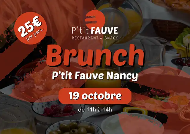 Brunch à P'tit Fauve Nancy le 19 octobre 2025